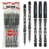 WIN 5 x 0.7mm Ball Point Pens Duke BLACK Premium