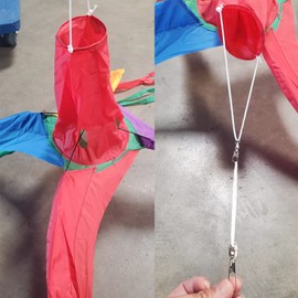 EEZ RV Products Multicolor Wind Spinner 45''Wx72''L Great for RVing, Boondocking, Back Yard Wind Sock (1 Piece)