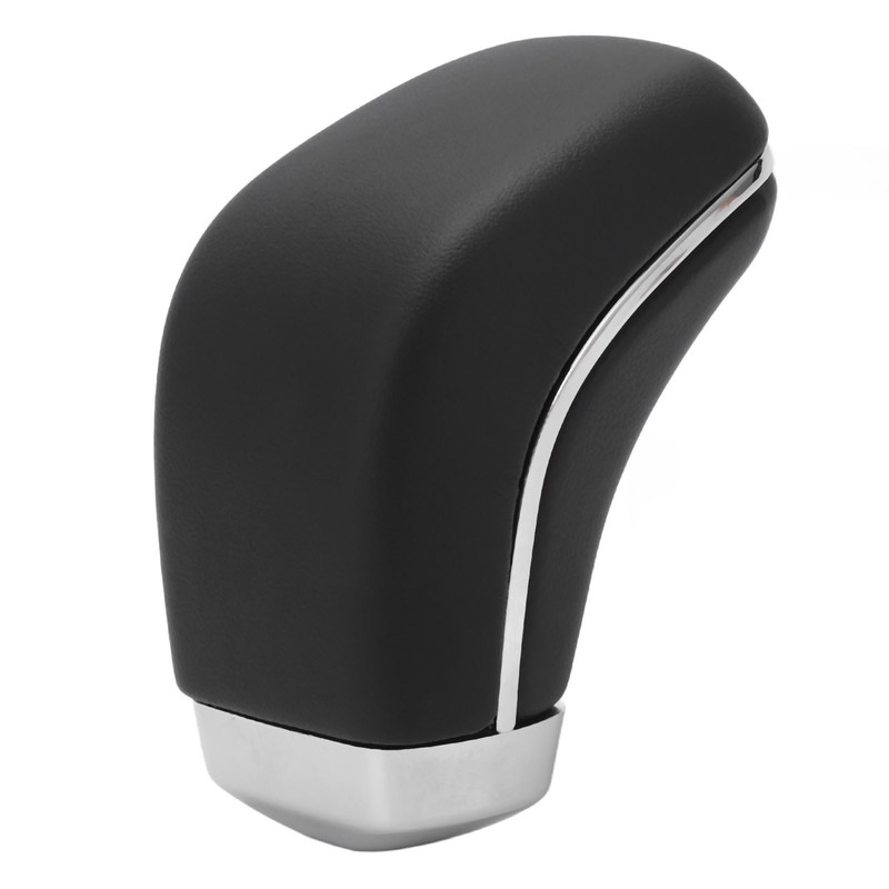 Car Automatic Gear Shift Knob Matt Black Artificial Leather Glossy