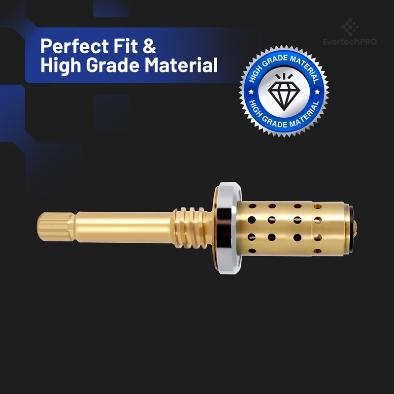 EvertechPRO TA-10 Spindle Brass Component, 4-1/4" Length, For Symmons Temptrol