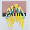 12pcs Cosmetic Brush Set Synthetic Fiber Wooden Handle Professional Makeup