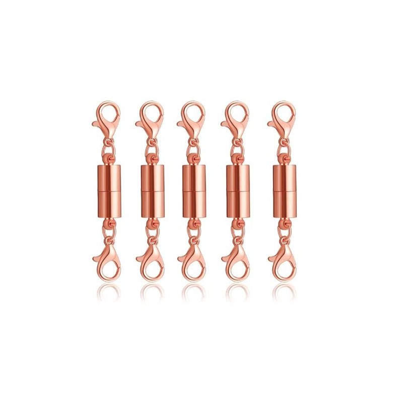 10 Pack of Silver Magnetic Lobster Clasp Jewelry Necklace Bracelet(Rose