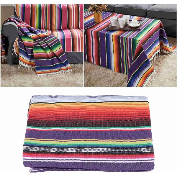 Popshyly Mexican Table Blanket for Mexican Wedding Decorations, Mexican Saltillo