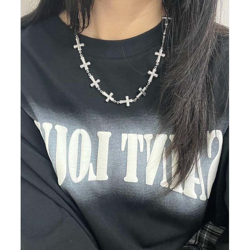 [ウィゴー] Figments ALL クロス ネックレス レディース F シルバー