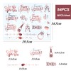 FLOFIA 3 sheets of party decorations stickers