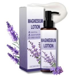 Magnesium Cream for Restless Legs & Deep Sleep, Intense Moisturiser with Lavender Oil for Muscle Relief & Night Time Calm, Non-Greasy Body Lotion for Women & Men, Magnesium Sleep, 100ml