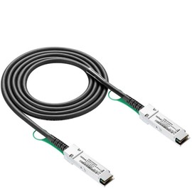 10Gtek 40G QSFP+ DAC Cable - 40GBASE-CR4 Passive Direct Attach Copper Twinax QSFP Cable for Cisco QSFP-H40G-CU2M, Mikrotik, Open Switch Devices, 2-Meter(6.5ft)