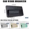 WiiLemz Car Visor Organizer, Multi-Pocket Sunvisor Storage with Sunglass Holder,