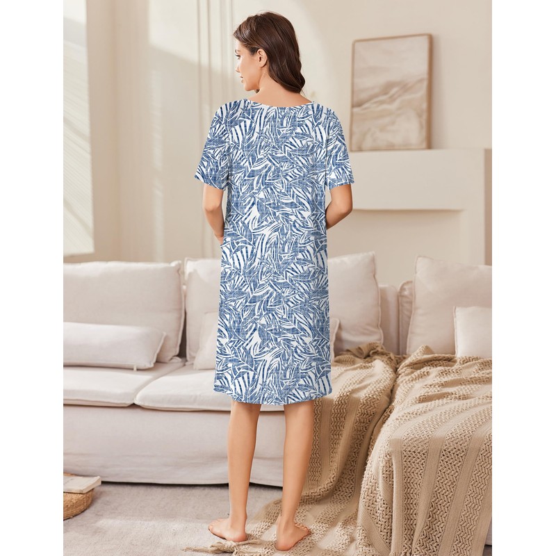 Ekouaer Women Zip Up Robe Short Bathrobe Lightweight House Coats