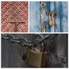Padlock with Keys, Brass Heavy Duty Padlock Mini Solid Padlock