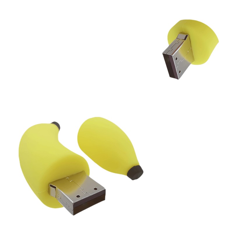 WooTeck 128GB Cartoon Lovely Banana USB Flash Drive Cute Pendrive