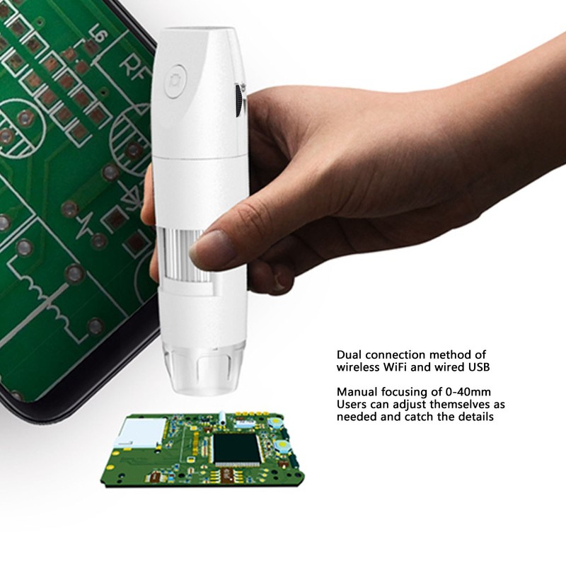 USB Microscope WIFI 1080P 1000X Magnification Manual Focus Wireless Digital