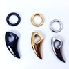 DewGem Tooth Dangle Ear Gauges Hangers for Ear Tunnels Stainless
