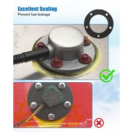 2 Pack Boat Fuel Sending Unit Gasket (NBR), Marine Fuel Sender Gasket Kit, Boat Fuel Tank Sender for Marine Fuel Tank Sending Unit Gasket