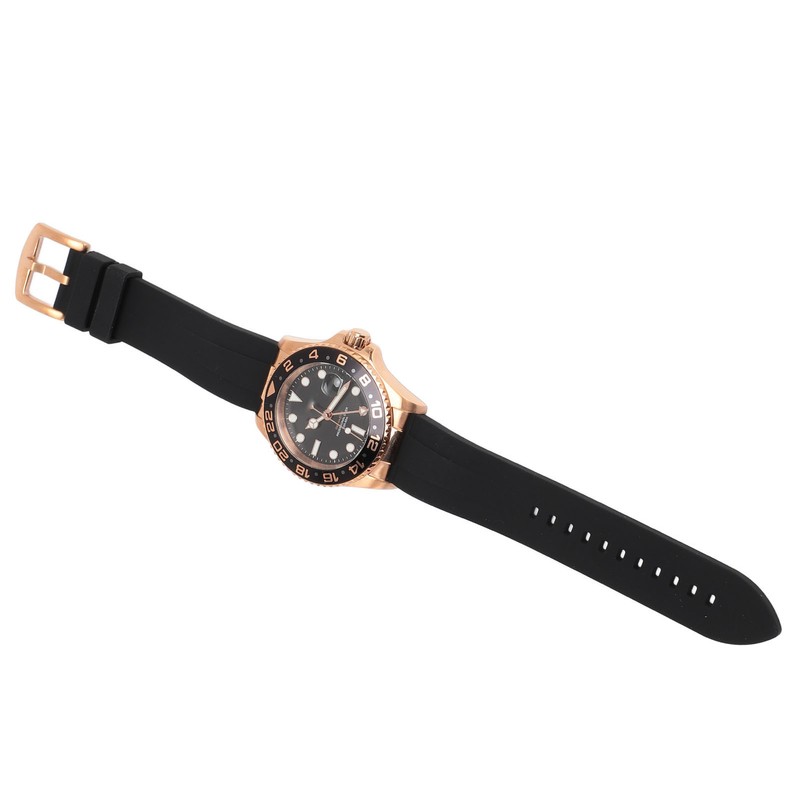 Men Field Watch Mineral Glass 50M Waterproof Silicone Strap Luminous