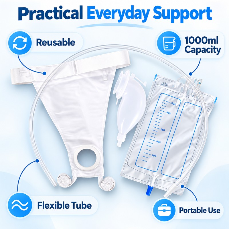 1000ml Reusable Urine Collection Bag for Men and Women –