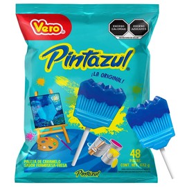 Dulce Brochitas Pinta Azul Paleta Fresa/Frambueza - 672 Gr