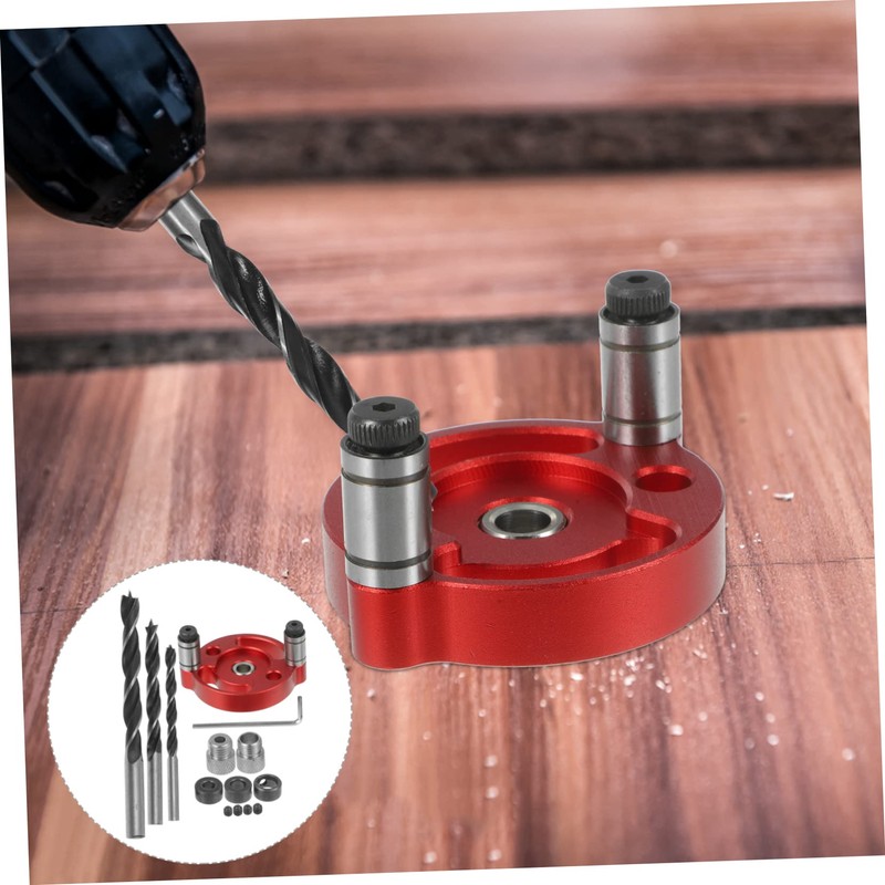 LALAFINA 1 Set Pocket Hole Jig Tool Accessory for Drill