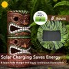 Yiosax Solar Tiki Statue Outdoor Decor-Garden Large Tiki Statue-Solar Totem