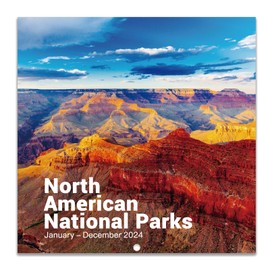2024 Wall Calendar - Wall Calendar 2024 Monthly, Jan 2024 - Dec 2024, 12" x 24" (Open), Wall Calendar with Daily Blocks, Perfect Calendar for Organizing & Planning - National Parks