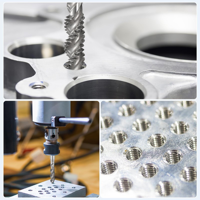sourcing map Spiral Flute Thread Taps M12 x 1.75 H2