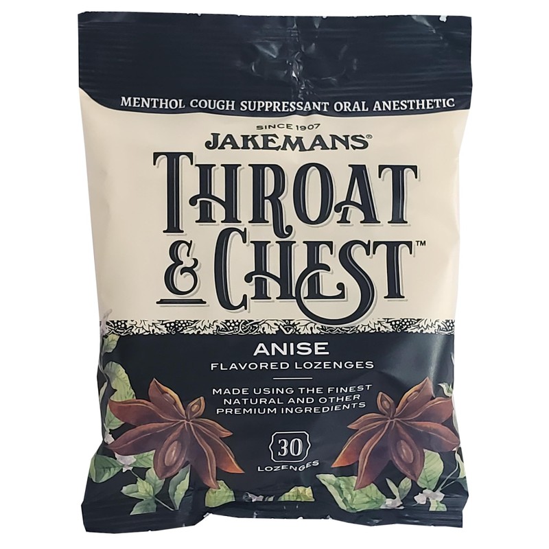 Jakemans Throat & Chest Menthol Cough Suppressant Anise - 30