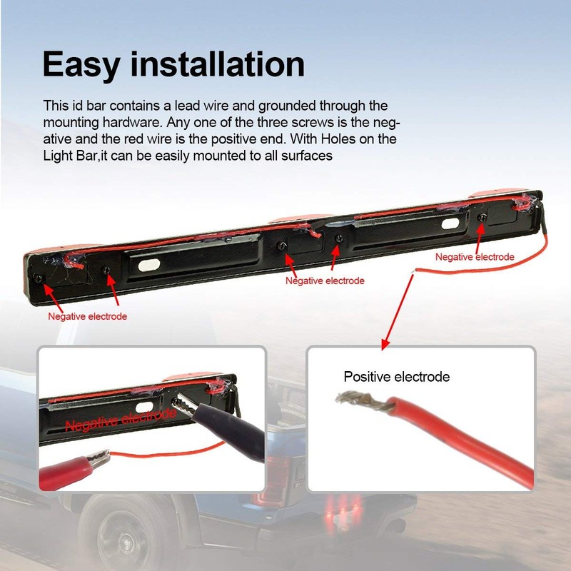 Partsam 12v LED Truck Trailer Light Kit Waterproof,2x 6 Oval