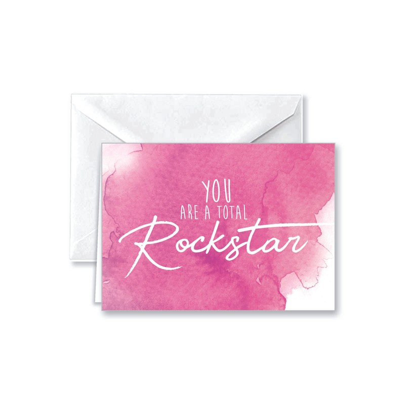 Paper Frenzy Watercolor Appreciation Thank You Note Cards and White