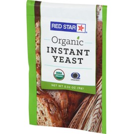 Red Star Organic Instant Yeast 0.32 Ounce Kosher Vegan Baking Ingredient