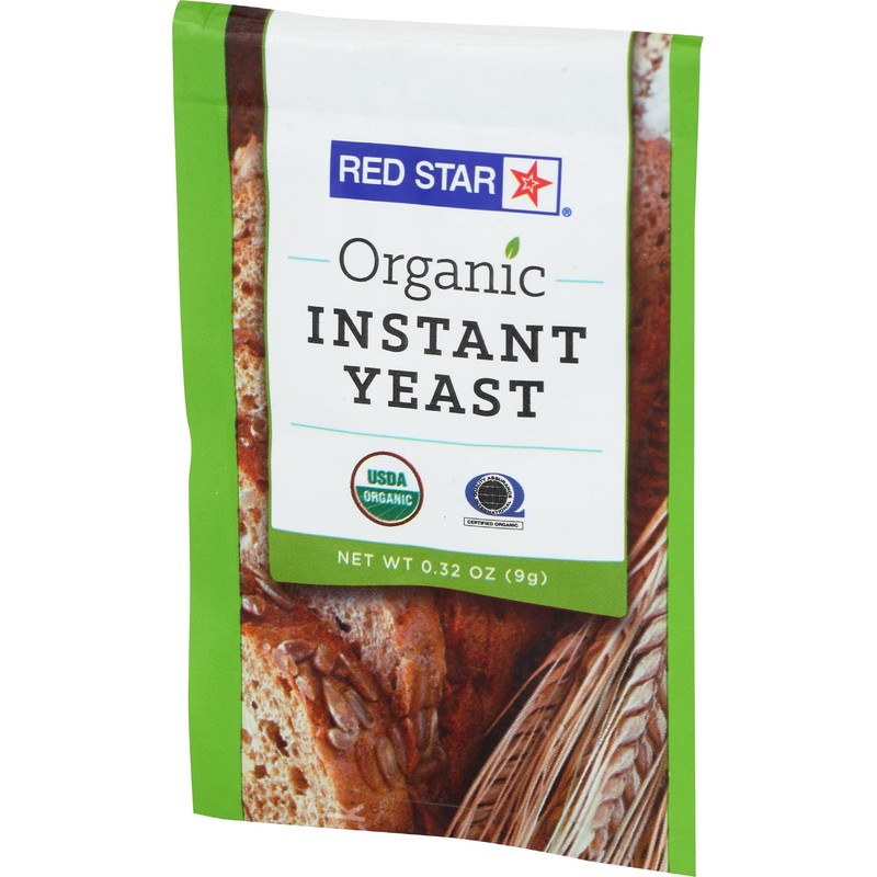 Red Star Organic Instant Yeast 0.32 Ounce Kosher Vegan Baking