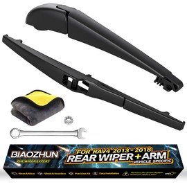 Rear Wiper Arm Blade Assembly, Replacement for Toyota RAV4 2013-2018 | Back Windshield Wiper Blade Arm Set – OEM-Style Precision