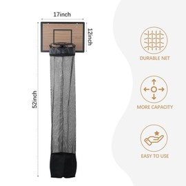 DRXX FEXE Over the Door Basketball Hoop Laundry Basket ,Wooden Basketball Laundry Hamper with Zipper for Kids Room,Dorm Rooms,Bathroom,Saving Space Storage and Organization (Walnut)