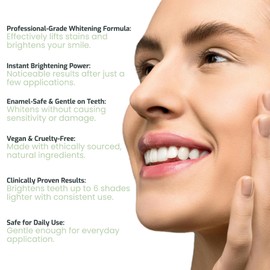 Nudge Whitening Kit with 10% Nano Hydroxyapatite Toothpaste 4.5 oz & Whitening Gel Pen 2 ml – Fluoride Free, SLS Free, Helps Reduce Surface Stains and Support a Brighter Smile