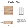 Fixwal Floating Shelves for Wall, Rustic Wood Small Wall Mounted