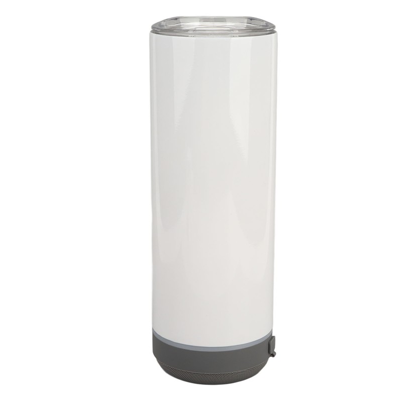 Sublimation Tumblers 20oz Straight Detachable Bluetooth Speaker Tumblers Portable Insulated