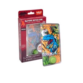 Wild Republic Myphone Dinosaurio, móvil de Juguete con Juego de Aros de Agua, Juguetes educativos y Divertidos para niños, Consola de Agua, Regalo de