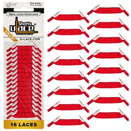 uLace Shorts No-Tie Shoelaces - Elastic Shoe Laces for Sneakers | Stretchy, Elastic Laces | Easy Installation | Eyelet Span