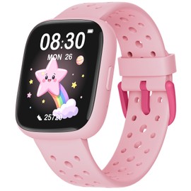 TICTIKY Smart Watch for Kids No Phone No APP Needed, 1.83" Fitness Tracker Watch with Pedometer, Step Counter, Heart Rate/Sleep Monitor, IP68 Waterproof, Puzzle Games for Girls Teens 5-16
