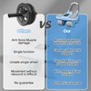 Automatic Rebound Ab Roller Wheel with Elbow Support - PVC,