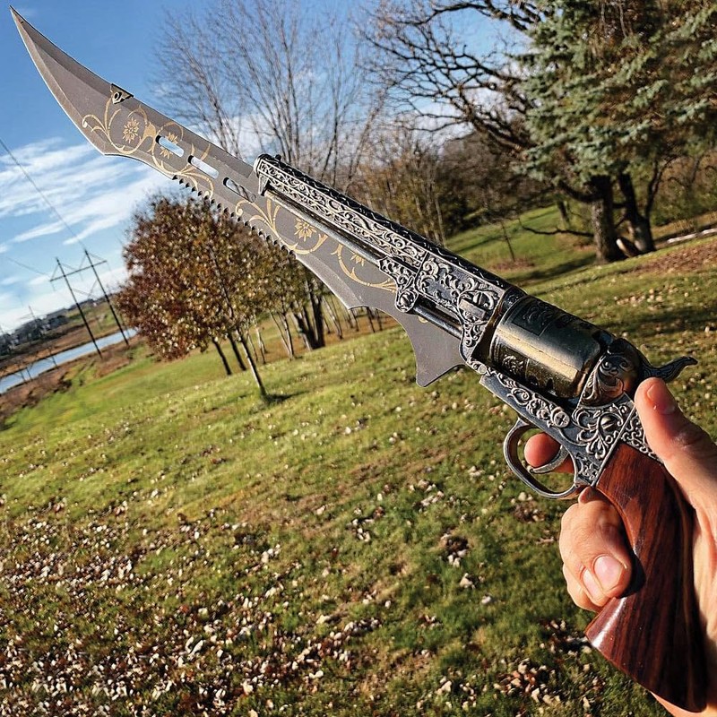Steampunk Gun Blade Sword K Exclusive | 20 1/2" Rust
