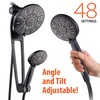 AQUABAR High-Pressure 48-mode 3-way Shower Spa Combo with Adjustable 18"