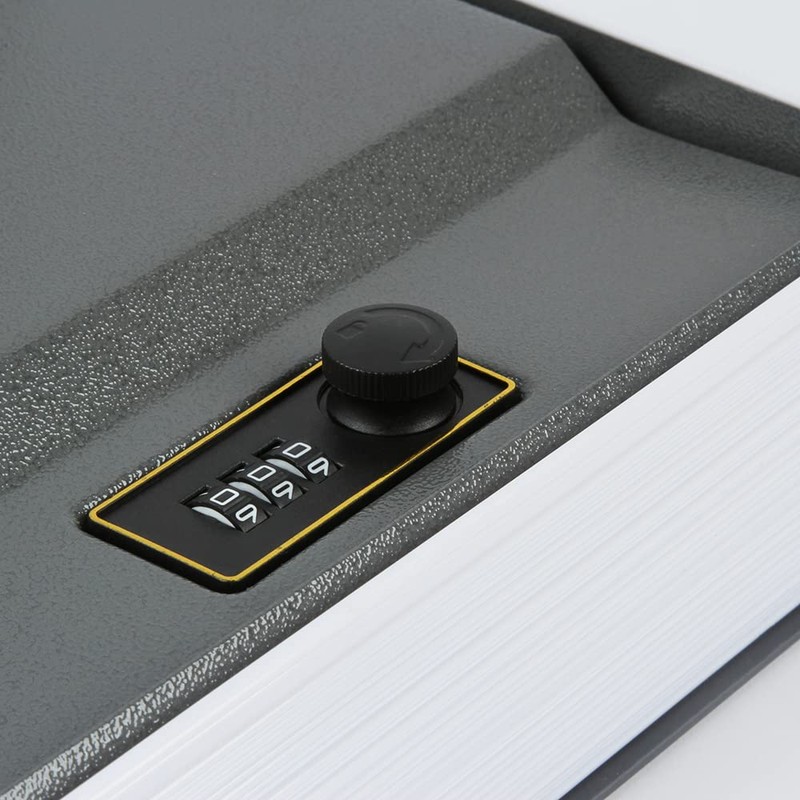 Limitless Hidden Book Safe Metal Lock Box with 3-Digit Combination