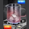 BinaryABC Yogurt Strainer,Nut Milk Strainer,Juice Food Strainer,Glass Teapot with Mesh