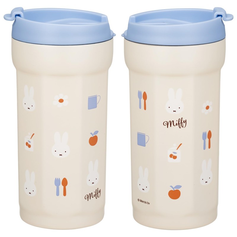 Skater SMVO4-A Octagonal Stainless Steel Tumbler with Lid, 11.8 fl