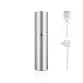 MILASONUS 5ML Perfume Travel Spray Bottle(1 PC), Perfume Atomiser Refillable, Portable for Travel Holiday, Outdoor Activities and Business (silver)