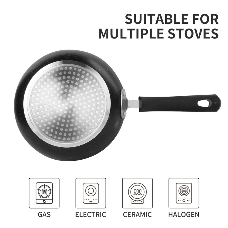 HooJay Nonstick Frying Pan Set-3-Pieces Skillet Set Induction Compatible,8 Inch,9.5