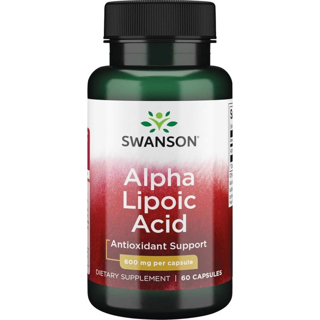Swanson Alpha Lipoic Acid 600 Milligrams 60 Capsules