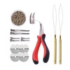 Hair Extension Kit: I-Tip Hair Pliers + Loop Threader +