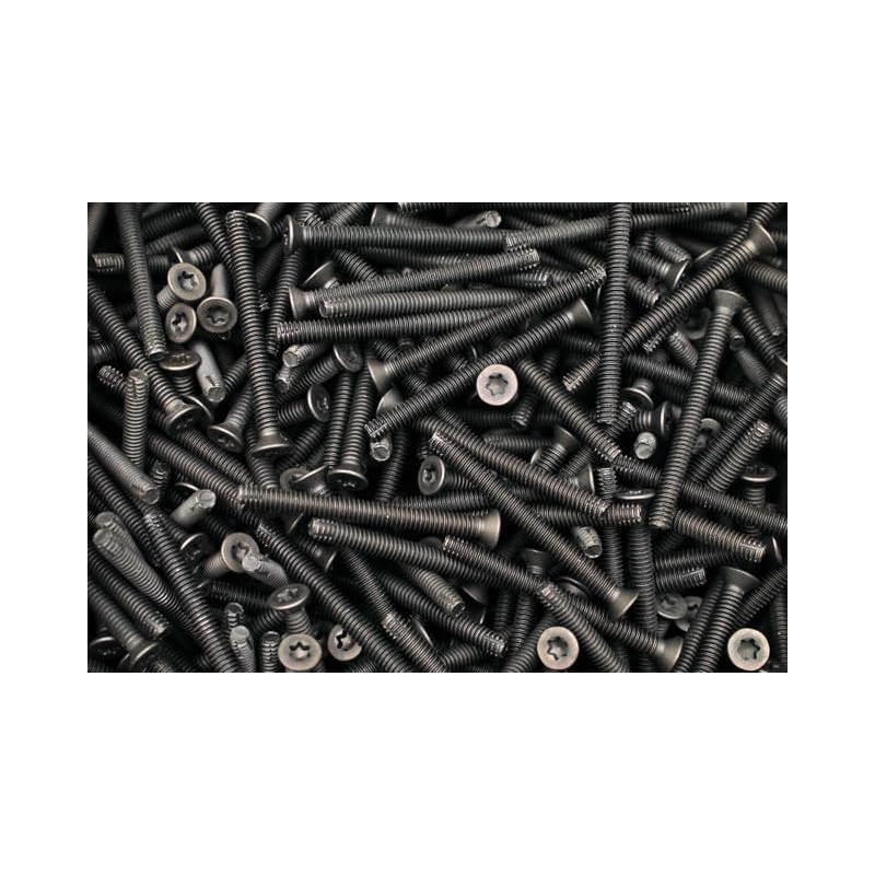 100 Qty 1/4-20 x 2-1/2" Flat Head Thread Cutting Floor