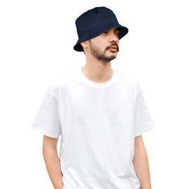 Falari - Sombrero unisex de algodón para hombre, 100% algodón, plegable, para viajes, pesca, caza, campamento de verano, marino, Small-Medium